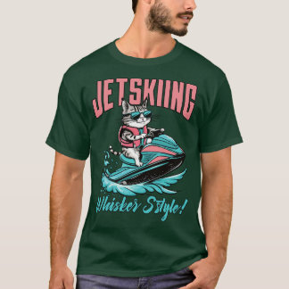 Schattigee Cat Jet Skiën Zomercadeau 3 T-shirt