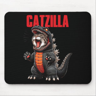 Schattigee Cat Kat Catzilla voor Cat Moms Cat Dads Muismat