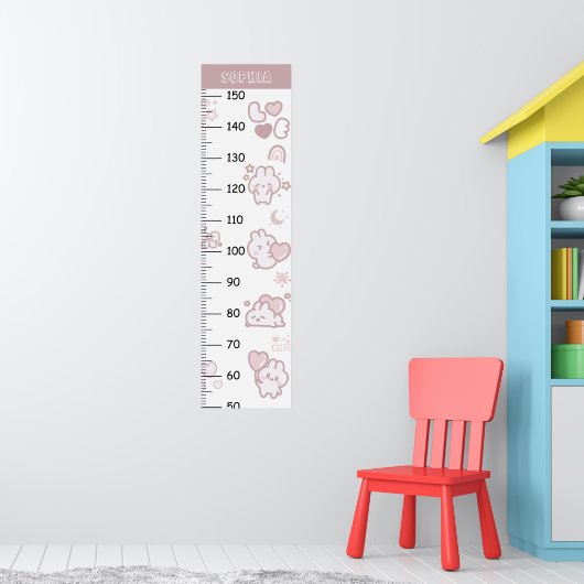 Schattigee Cat Kawaii Groeikaart Poster (Kinderkamer 1)