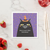 Schattigee Cat Kinder Halloween Party Papier serve Servet (Insitu)