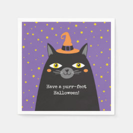 Schattigee Cat Kinder Halloween Party Papier serve Servet