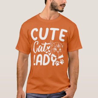 Schattigee Cat Lady Schattigee Cat Lover Cat Owner T-shirt