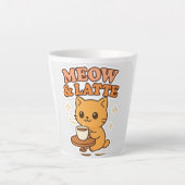 Schattigee Cat Latte Mok, kleine koffiekop Latte Mok (Voorkant)