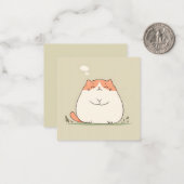 Schattigee Cat lifestyle Notitiekaartje (Voorkant / Achterkant in situ)