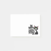 Schattigee Cat Lover Gift Sarcastisch Zwart Kat Hu Post-it® Notes (Voorkant)