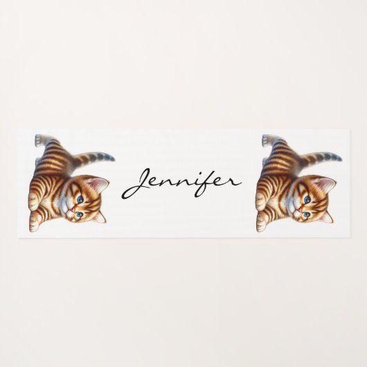 Schattigee Cat Lover Yoga Mat (Achterkant (horizontaal))