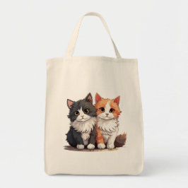 Schattigee Cat Lover's Natural Canvas tas - Milieu