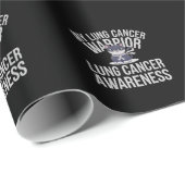 Schattigee Cat Lung Cancer Warrior - Show uw krach Cadeaupapier (Rol Hoek)