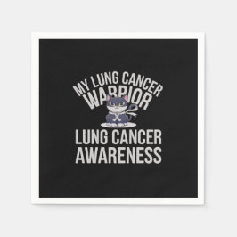 Schattigee Cat Lung Cancer Warrior - Show uw krach Servet