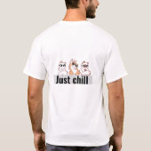 Schattigee cat Mannen basic T-shirt (Achterkant)