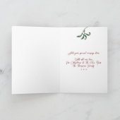 Schattigee Cat Meowy kerstkaart Bedankkaart (Binnen)