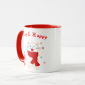 Schattigee Cat Merry & Happy | Schattigee Kerst Mo Mok (Voorkant links)