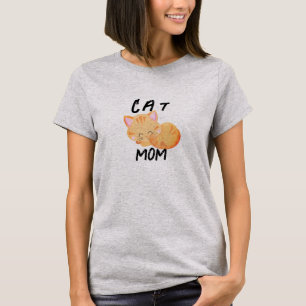 Schattigee Cat Mom Kattenliefhebbers T-shirt