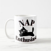 Schattigee Cat Nap liefhebber Koffiemok (Links)