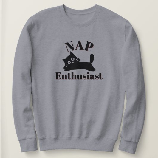 Schattigee Cat Nap liefhebber Trui (Design voorkant)