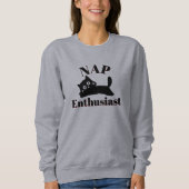 Schattigee Cat Nap liefhebber Trui (Voorkant)