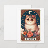 Schattigee Cat Note Kaart Notitiekaartje (Voorkant / Achterkant)