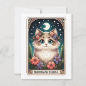 Schattigee Cat Note Kaart Notitiekaartje (Voorkant)