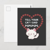Schattigee Cat Owner Kaart - Funny Cat (Voorkant / Achterkant)