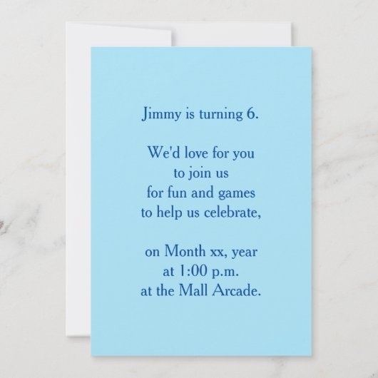 Schattigee Cat Party Pet Verjaardagsfeestuitnodigi Kaart (Achterkant)