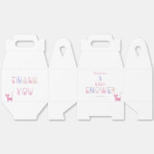 Schattigee Cat Pastel Kleur Baby shower Bedankdoosjes (Ongevouwen)