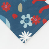 Schattigee Cat Pattern Fleece Deken (Hoek)