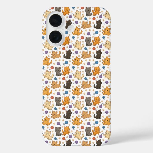 Schattigee Cat Pattern Telefoonhoes Case-Mate iPhone Case (Achterkant)