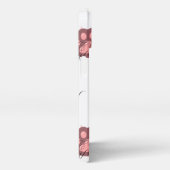 Schattigee Cat Paw "MEOW" Kalligrafie - Schattig K iPhone Hoesje (Rechterkant)