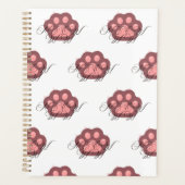 Schattigee Cat Paw "MEOW" Kalligrafie - Schattig K Planner (Voorkant)