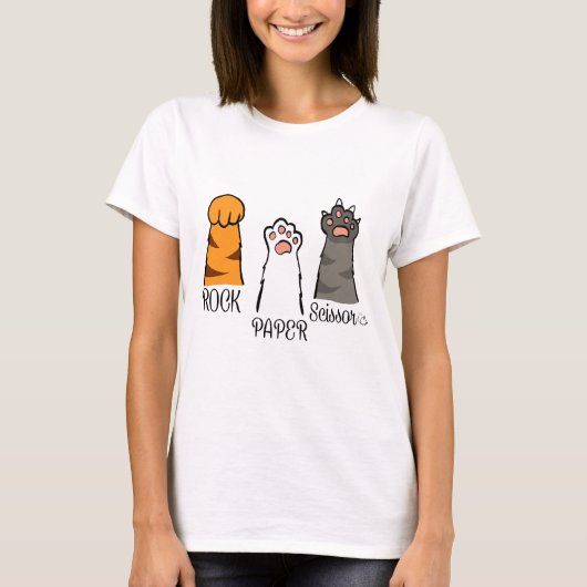 Schattigee Cat Paw Pet Lover voor Cat Own T-shirt (Voorkant)