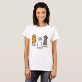 Schattigee Cat Paw Pet Lover voor Cat Own T-shirt (Voorkant volledig)