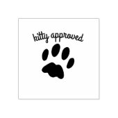 Schattigee Cat Paw Print Kat Goedgekeurde Rubber S Rubberstempel (Afrduk)