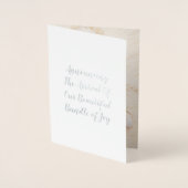 Schattigee Cat Photo Girl Geboorteaankondiging Folie Kaarten (Voorkant)