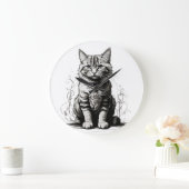 Schattigee Cat potlood schets Grote Klok (Huis)