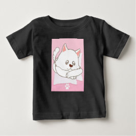 Schattigee Cat Print Baby T-shirt