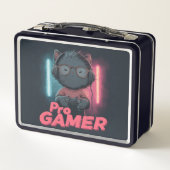 Schattigee Cat "Pro Gamer" met Hoofdtelefoon (Achterkant)