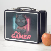 Schattigee Cat "Pro Gamer" met Hoofdtelefoon (In situ)