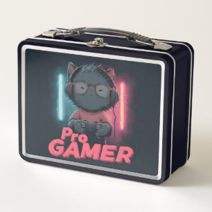 Schattigee Cat "Pro Gamer" met Hoofdtelefoon
