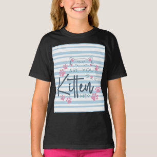 Schattigee Cat Pun - "Ben je kitten me?" Grappig g T-shirt