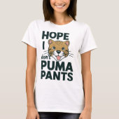 Schattigee Cat Pun Hope I Don't Puma Pants Cartoon T-shirt (Voorkant)