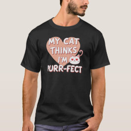 Schattigee Cat Quote Grappig Huisdier Ontwerp T-shirt