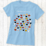 Schattigee Cat Rescue gepersonaliseerd T-shirt<br><div class="desc">Een leuk patroon van veel schattige kleine poesjes. Wijzig de naam van de dierreddingsorganisatie om aan te passen. Originele kunst van Nic Squirrell.</div>