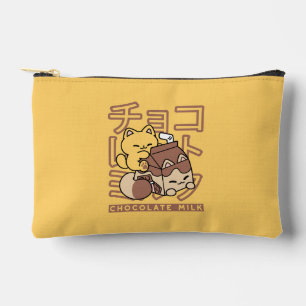 Schattigee Cat Riding Chocolademelk Karton Kawaii  Etui