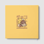 Schattigee Cat Riding Chocolademelk Karton Kawaii  Gastenboek (Achterkant)