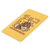 Schattigee Cat Riding Chocolademelk Karton Kawaii Magneet (Linkerzijde)