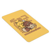 Schattigee Cat Riding Chocolademelk Karton Kawaii Magneet (Rechterzijde)