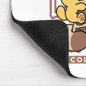 Schattigee Cat Riding Chocolademelk Karton Kawaii Muismat (Hoek)