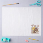 Schattigee Cat Riding Chocolademelk Karton Kawaii  Tissuepapier (Craft)