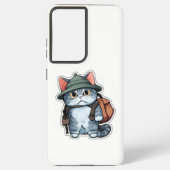 Schattigee Cat Samsung S8 Hoesje – Perfect cadeau  Samsung Galaxy Hoesje (Achterkant)