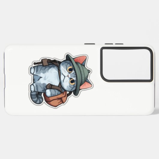 Schattigee Cat Samsung S8 Hoesje – Perfect cadeau Samsung Galaxy Hoesje (Linkerkant)